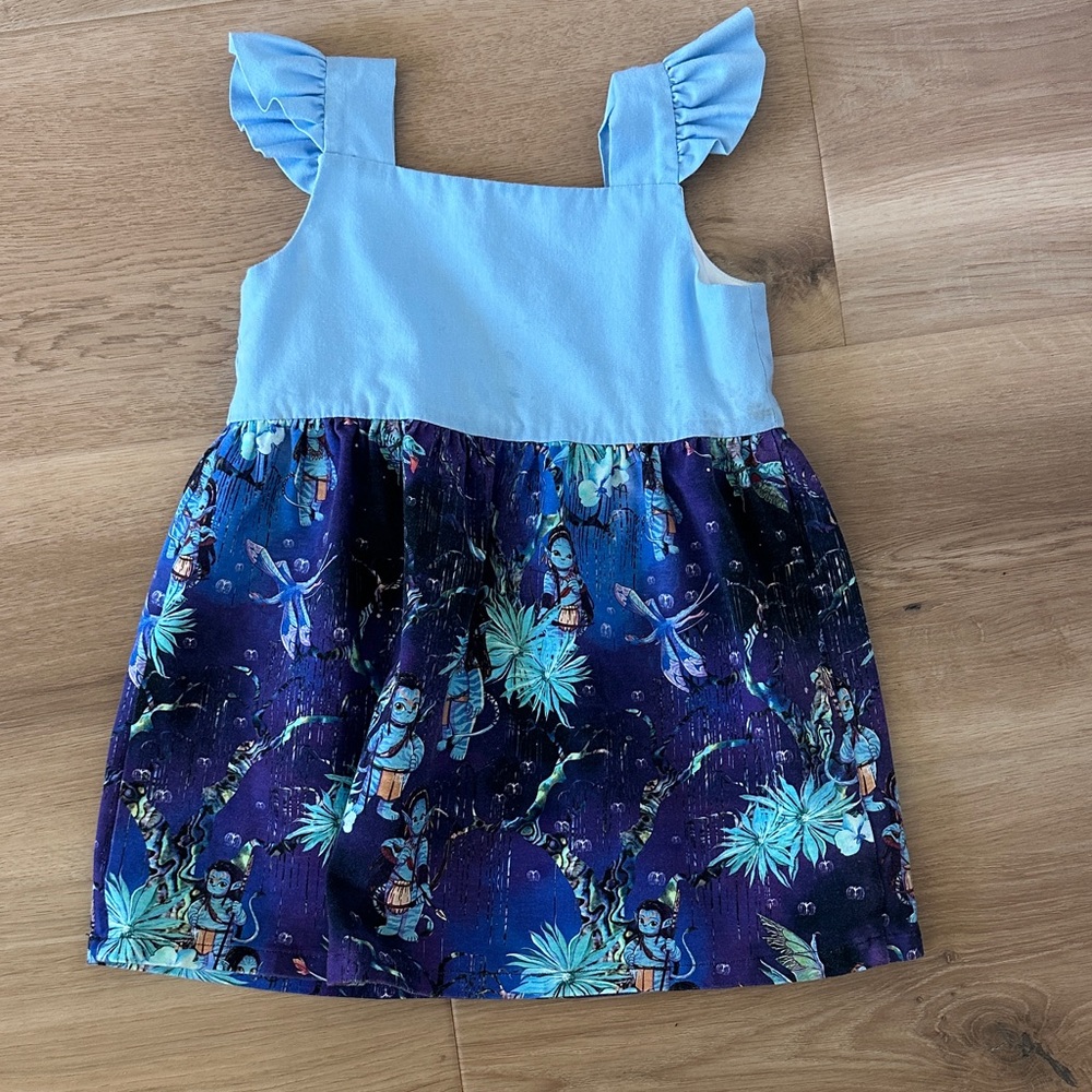 Blue and Navy Kids Dress